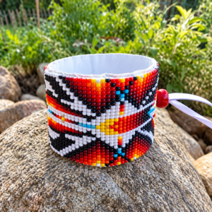 Handgeweven Geometrische Miyuki Kralenarmband - Lakota stijl