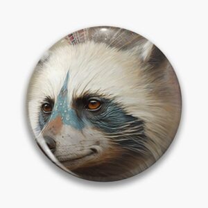 Spelt button - Wasbeer 55 MM doorsnede MEER INFO