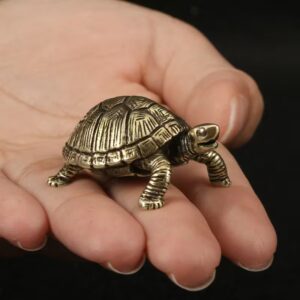 Messing Schildpadje – Symbool van Vertragen,  Kracht & Bescherming