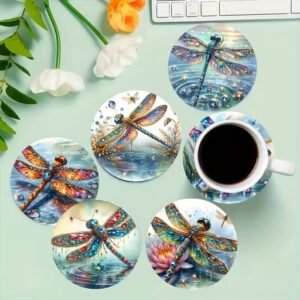 Onderzetters: Magie van Water & Vleugels (Set van 6)